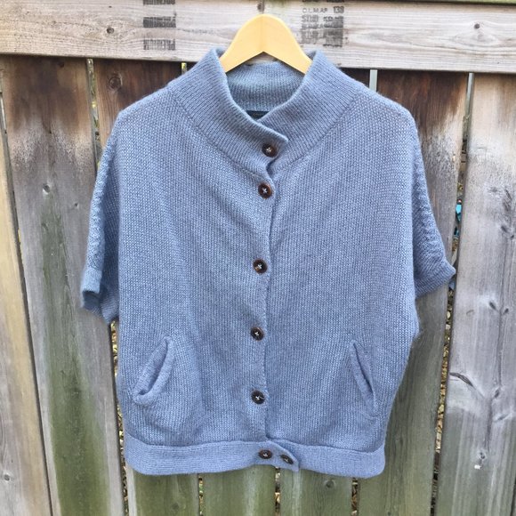 Roberto Collina grey mohair & wool cardigan w/pockets - size M - Picture 7 of 11